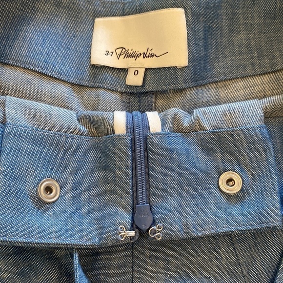 3.1 Phillip Lim Chambray Belted Paperbag shorts - Picture 12 of 12